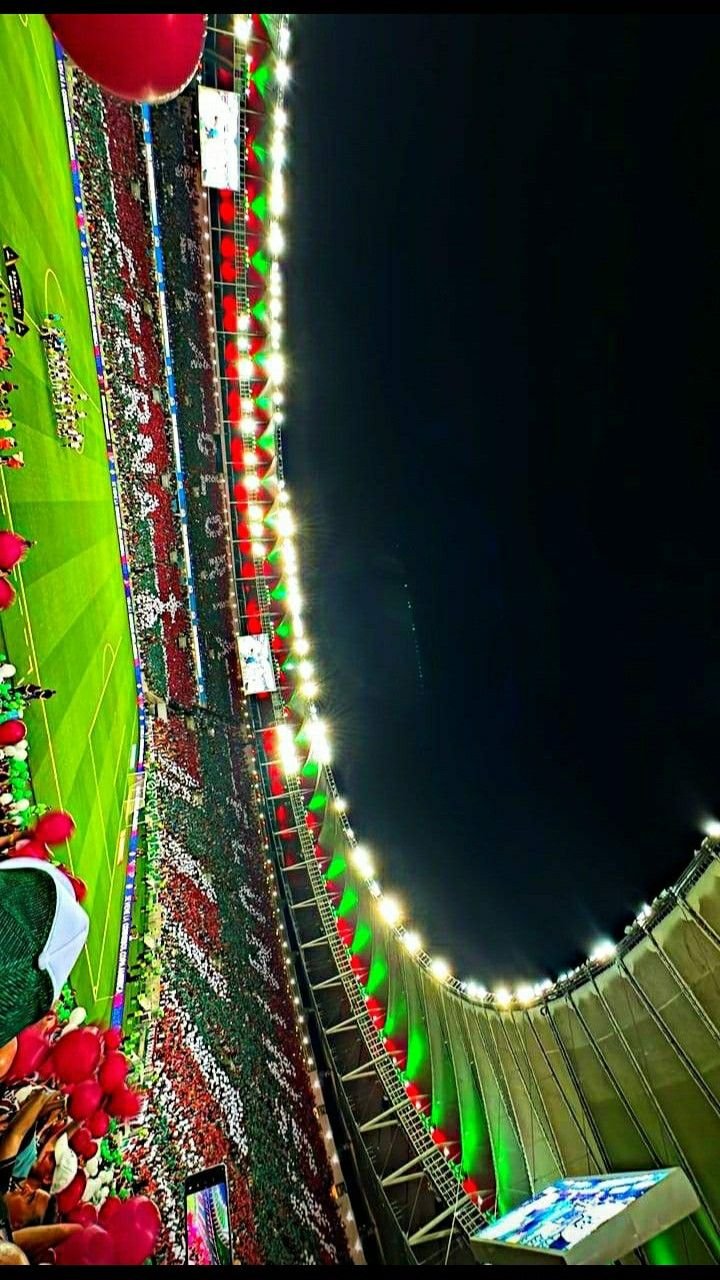 Vista aérea do Maracanã em jogo do Fluminense