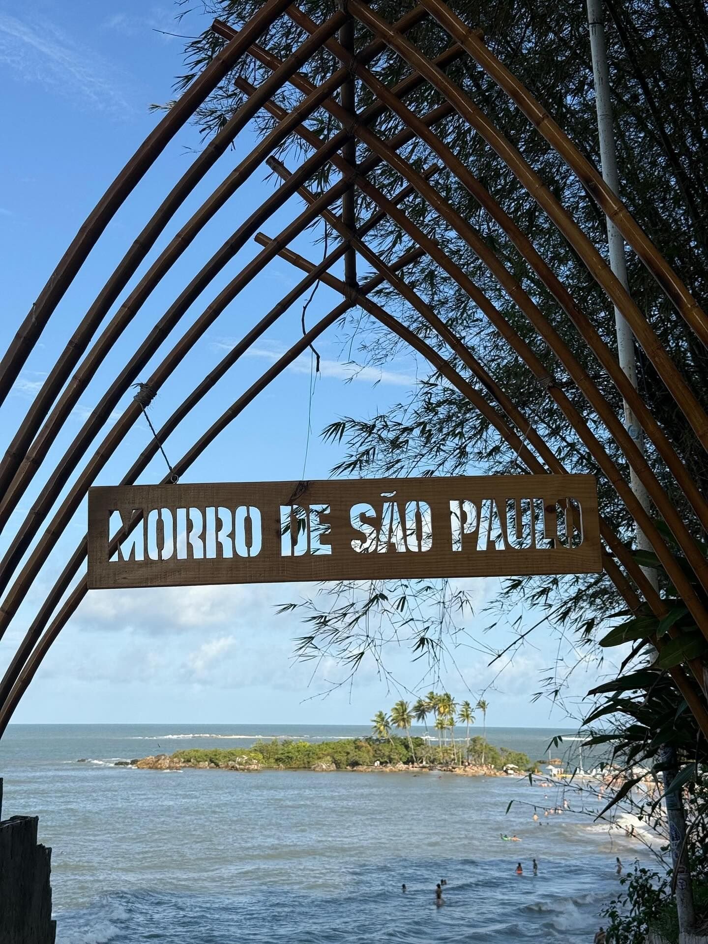 Chegada do grupo ao Morro de São Paulo